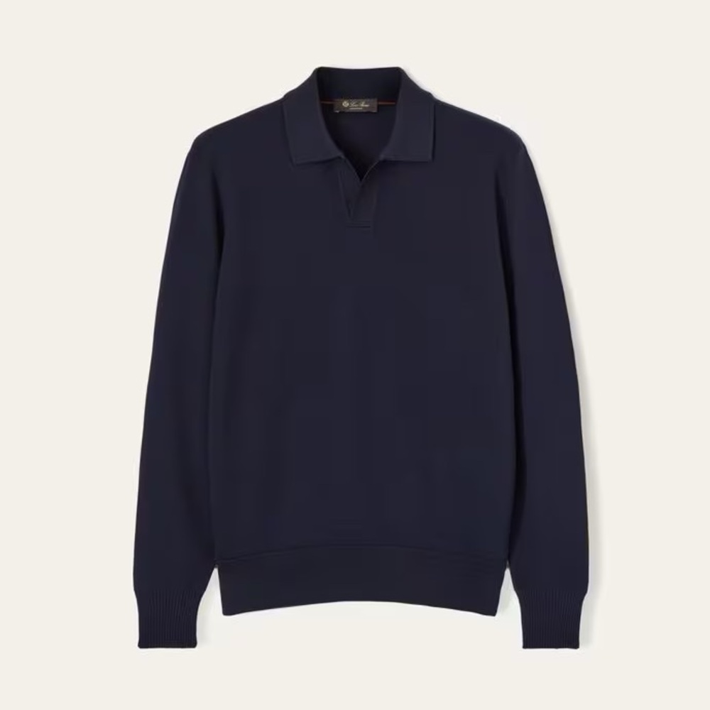 Loro Piana Navy Polo Shirt